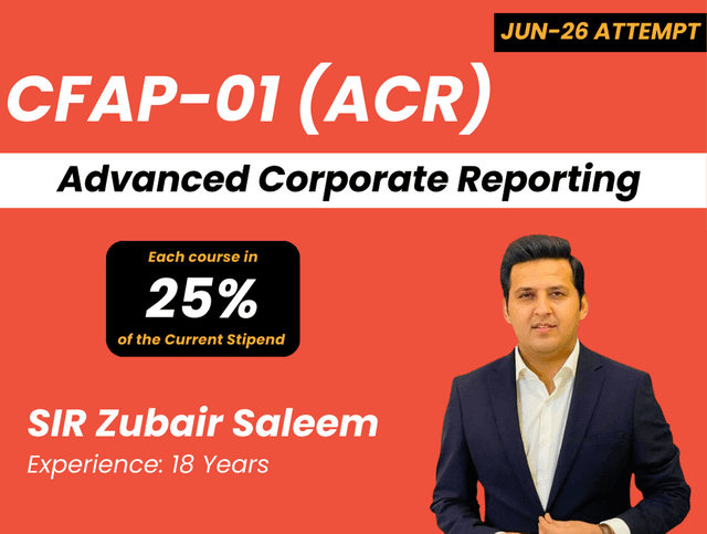 CFAP 01 ACR By Sir Zubair Saleem