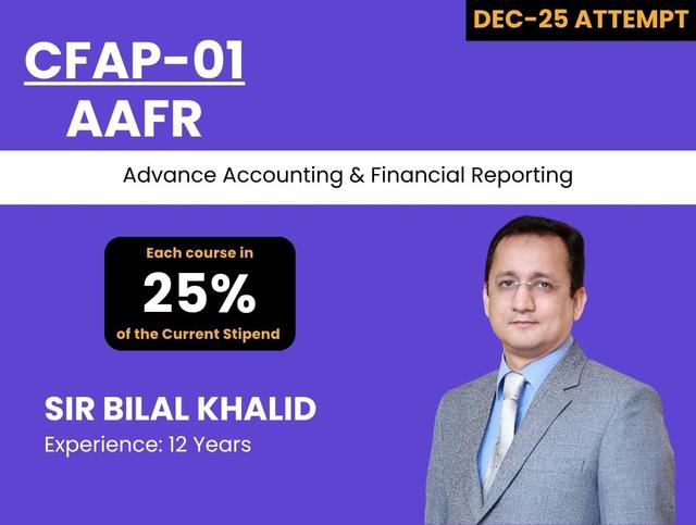 CFAP 01 (SBI) AAFR By Sir Bilal Khalid Khan