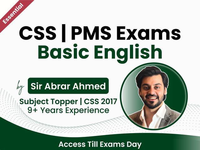 Basic English For CSS/PMS