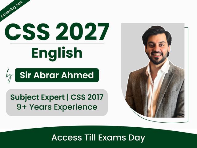 English (Screening Test)