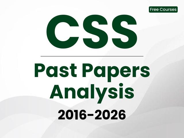CSS Past Paper (2016-2025)