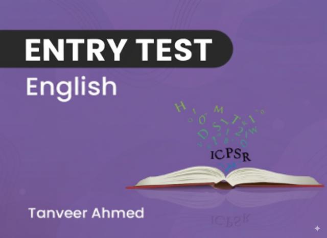 Entry Test English